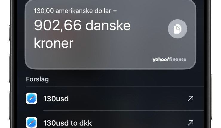 Her er 4 ud af en masse ting som en Spotlight søgning på iPhone kan. Vidste du f.eks. at man kan skrive en kalender aftale direkte i Spotlight&nbsp;?